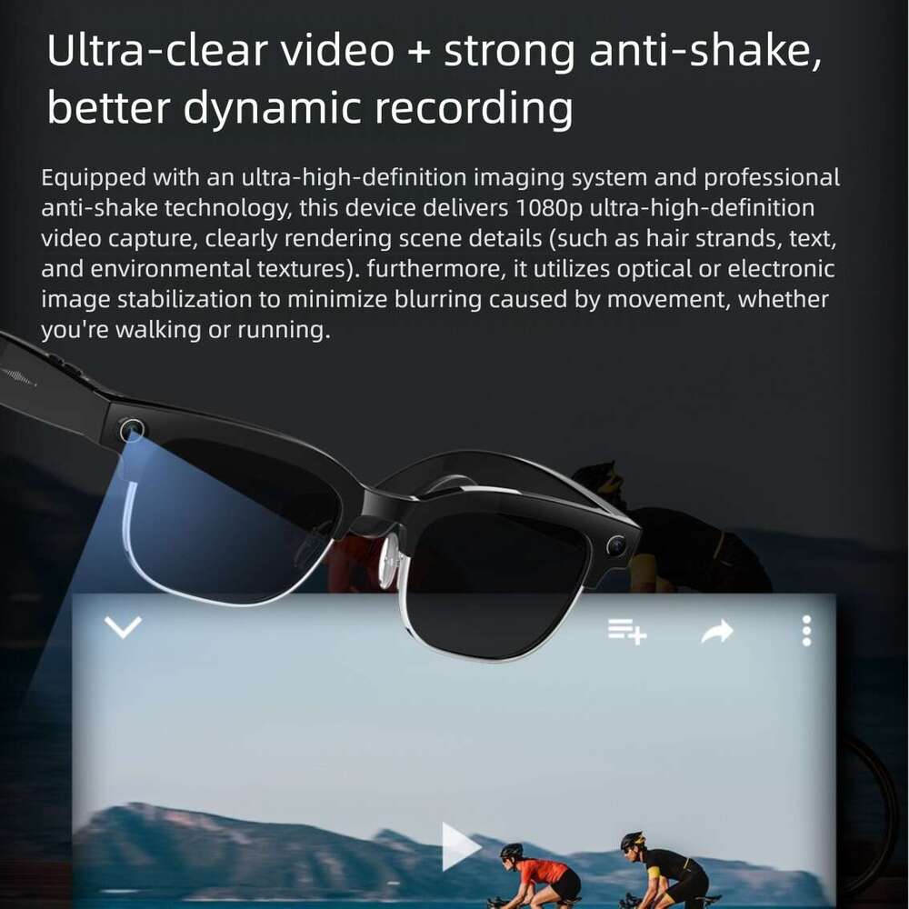 2026 New Cross-border W630 Smart Glasses 8MP Camera HD Audio Intelligent Video Glasses Outdoor Sports Smart Eyewear CKS