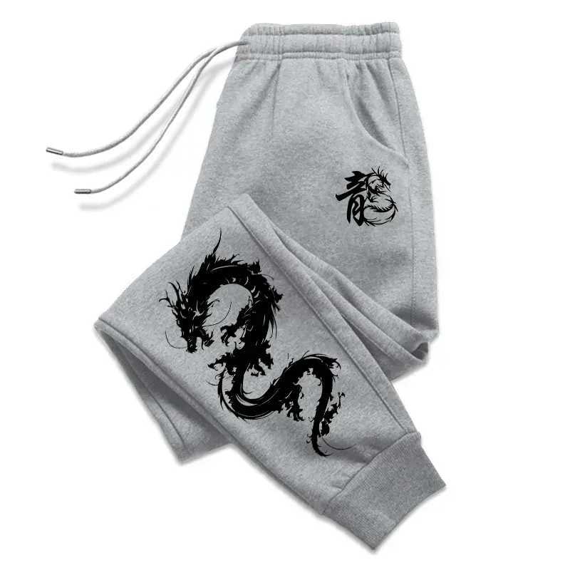 Mens Casual Sport Jogger Pants Home Outdoor Comfortable Soft Trousers Super Cool Chinese Dragon Printed Sweatpants M260328