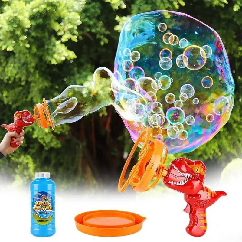 Soap Bubble Gun Dinosaur Electric Blowing Tuba Bubbles Machine Automatic Blower Toys Outdoor Games Party Toy For Kids Boys Gifts Z260328