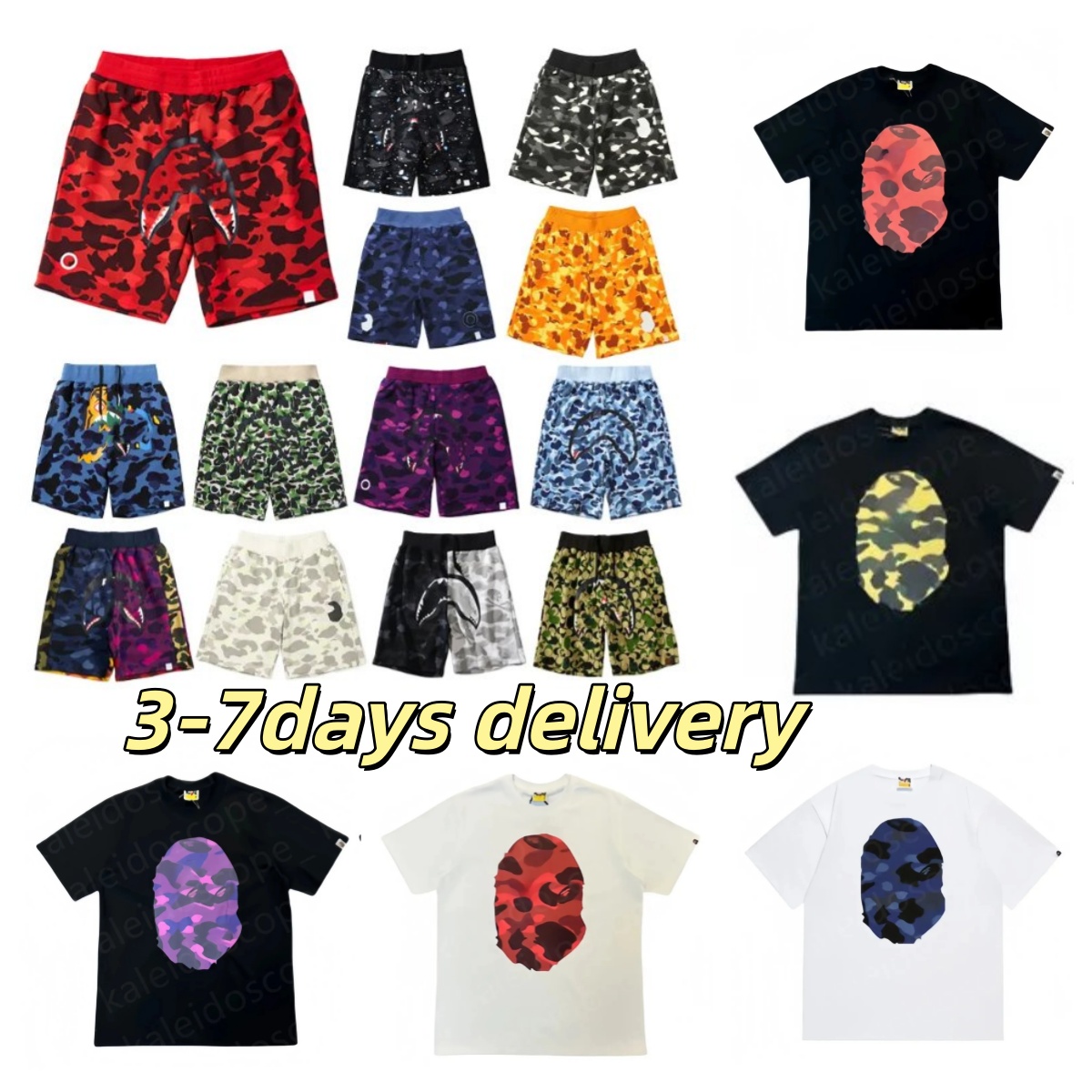 bapie mens designer shorts sharke head Men Shorts jorts short men swim shorts de bain mens shorts designer summer shorts pantaloncini basketball jorts short homme