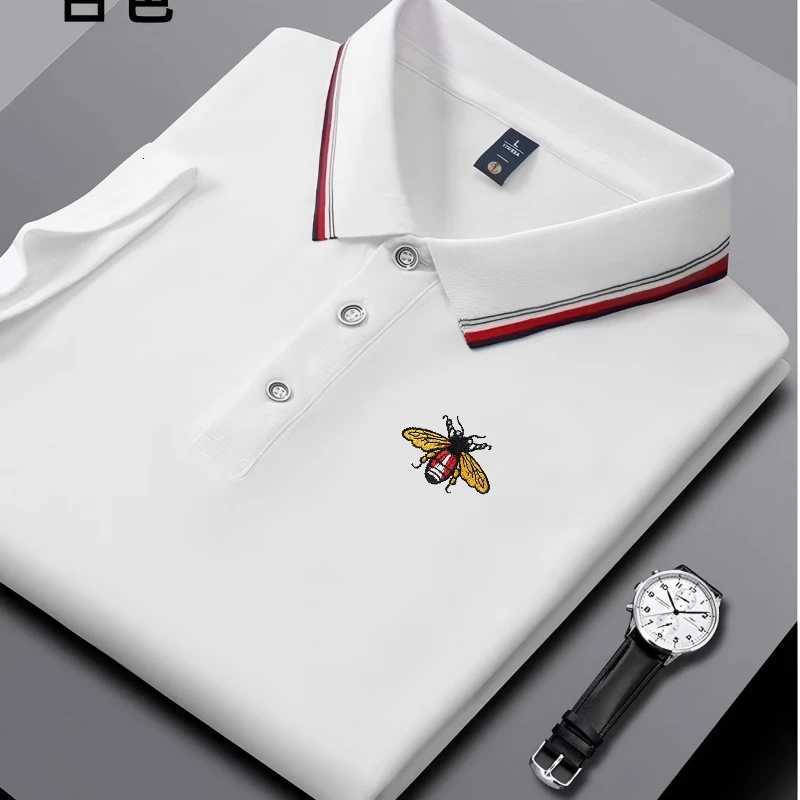 Embroidered New Mens Business Casual Short Sleeved Polo Shirt Fashionable Breathable Comfortable and Versatile Top C260326