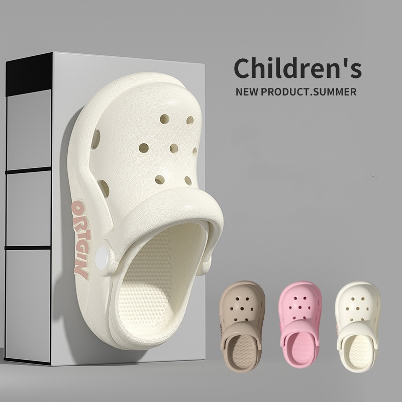 Men Women Non-slip Slippers Solid Slide Suitable Children Outdoor Sandals Breathable Eva Shoes Thick-soled Garden Shoes Free shipping Size 24-41