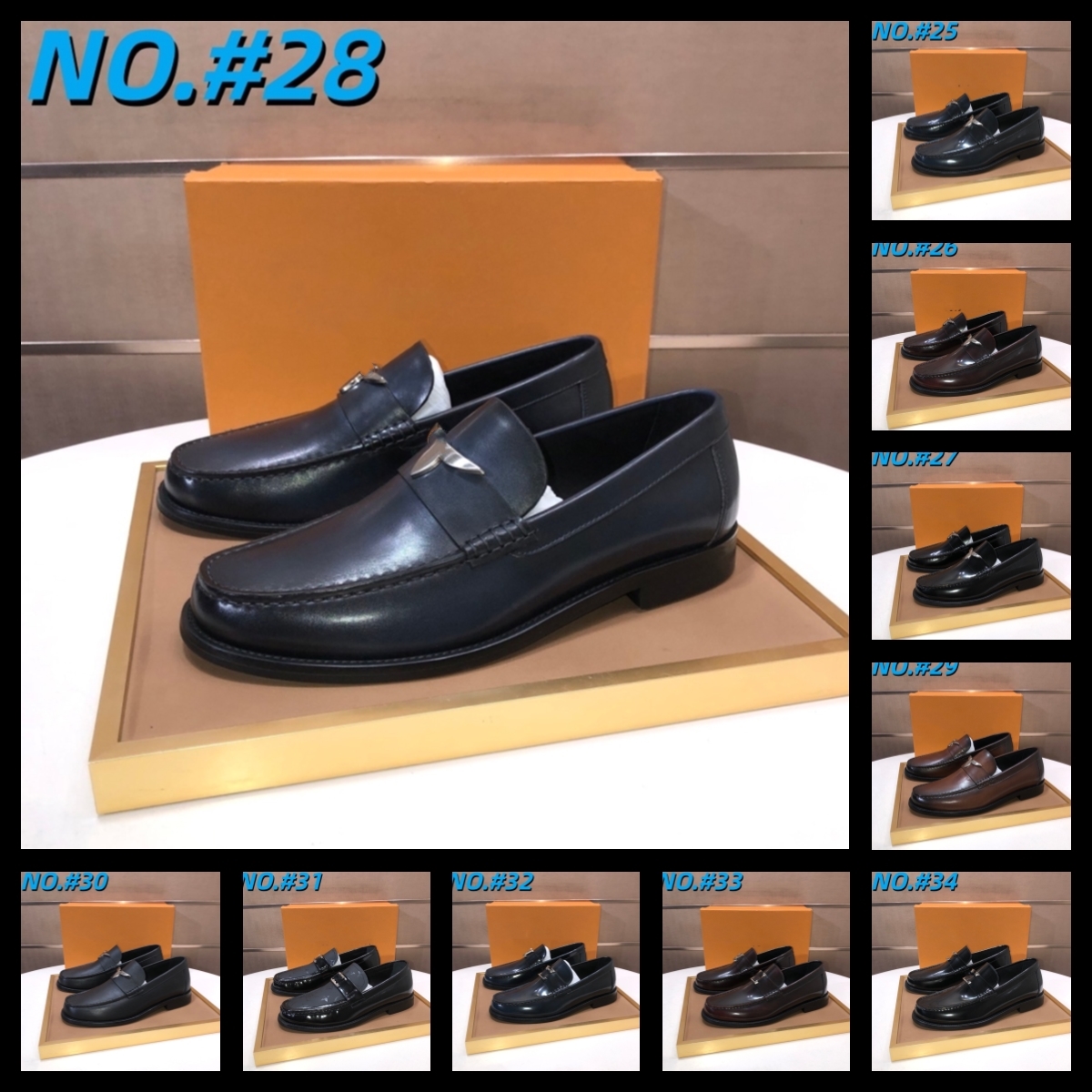 69 Style pointed Leather Brand Luxury Shoes Men Casual Driving Designer Brown Black Loafers Mens Moccasins Italian Wedding Dress Shoes tassel size 38-45