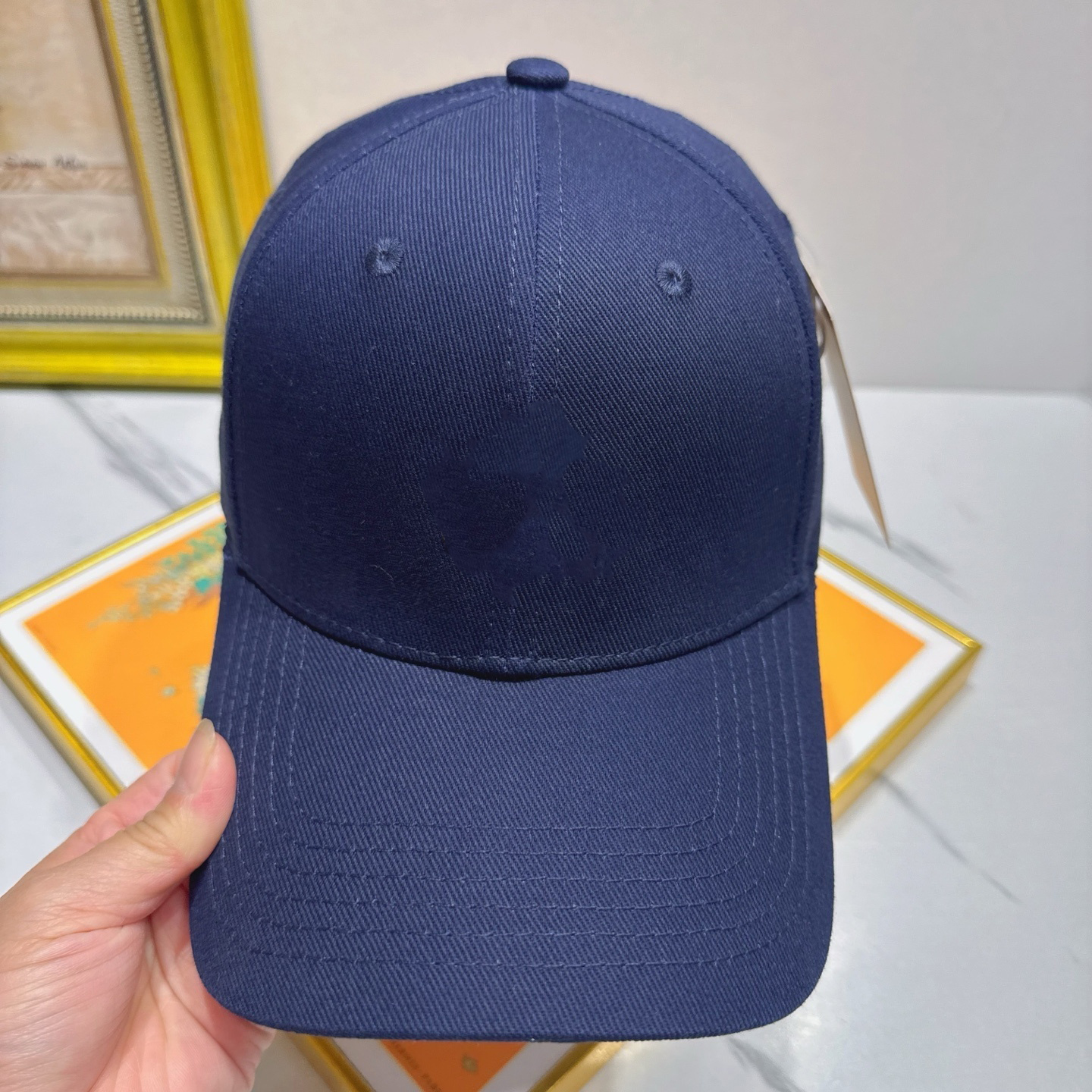 Ball Caps Women's Baseball Cap Casual Letter Embroidered Leather Fabric Designer Ha