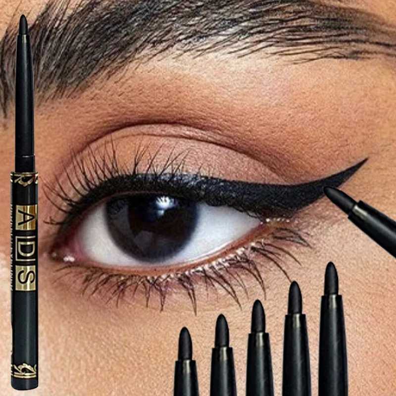 1/2/5/12pcs Waterproof Sweat-Proof Black Eyeliner Pencil Eye Liner Gel Pen Long-Lasting Anti-smudging for Bold Eye Makeup H260328