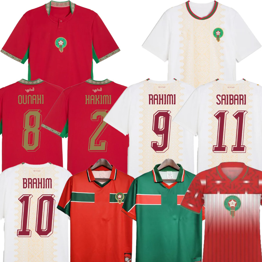 2026 Maglie Da Calcio Marocchino Special Hakimi En-Nesyri Ziyech Aguero Saiss Brahim Ounahi Rahimi Saibari Mazraoui 1994 1998 Retrò Vintage 26 27 Ma-image