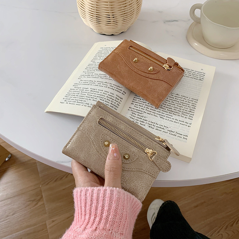 Small Wallet for Women, High-End Feel, Ins Style, Women's Clutch, Foldable Cross-Border Wallet, Zipper 70% off Coin Purse