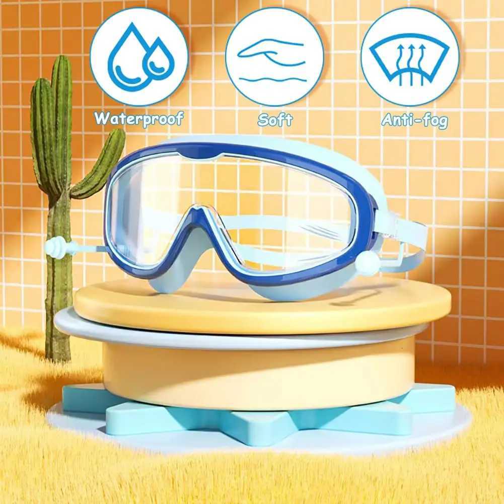 2025 Large Frame Swimming Goggles for Adults Kids High Quality Antifog Swim Glasses Waterproof Multi-color to Choose Z260328