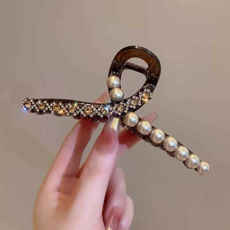 Luxury Hair Accessories With Diamond And Pearl For Women H260328