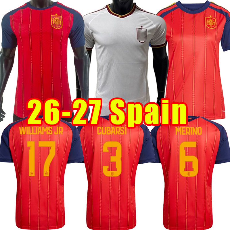 2026 2027 spain world soccer Jerseys national Man kids kit full set RODRIGO CANALES ANSU FATI RAMOS SAUL KOKE ASENSIO MORATA football shirt player version women vest