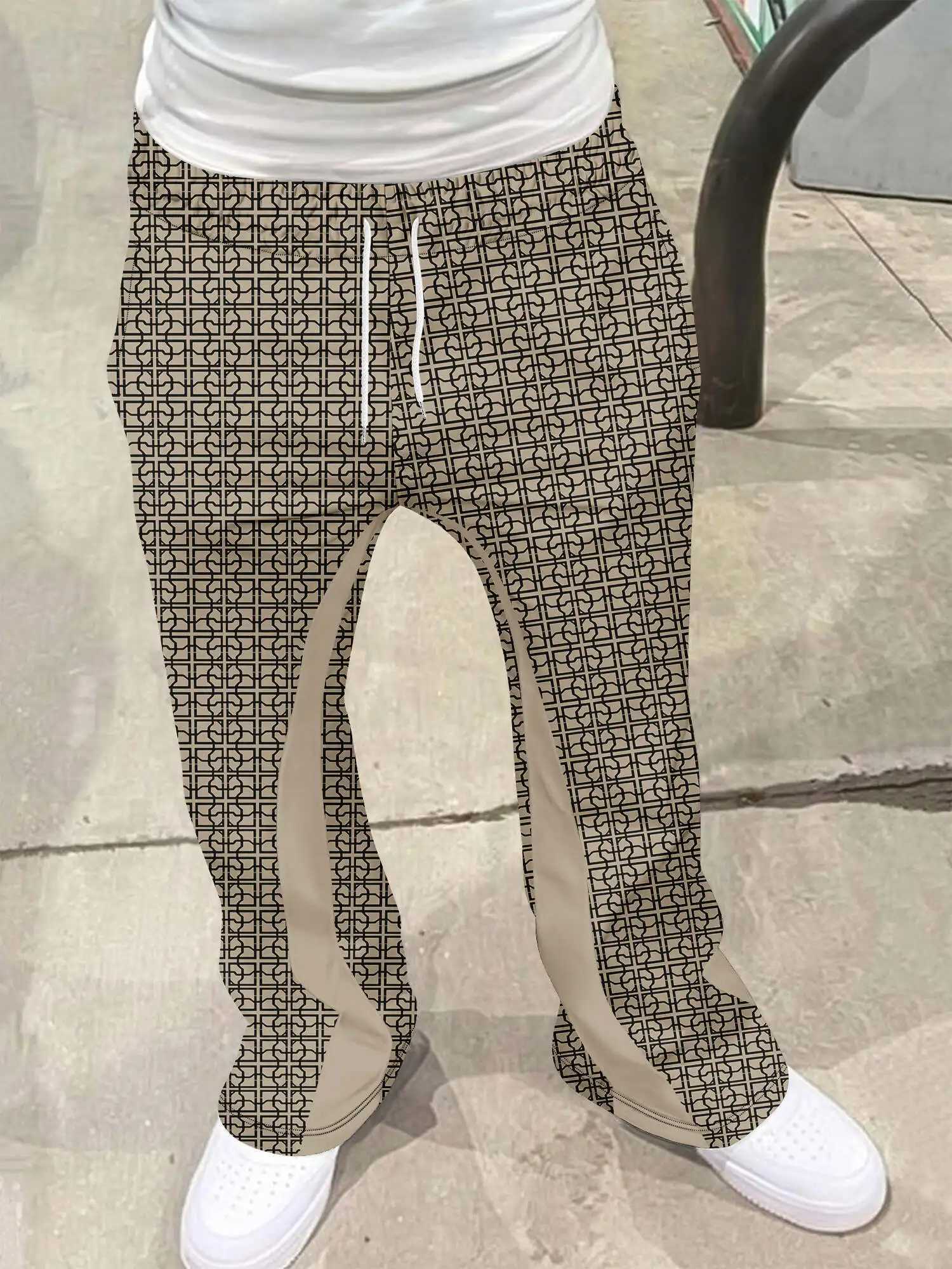 Casual Sweatpants Mid Waist Sporty Female Clothes Streetwear Hip Hop Vintage Pants Y2k Flared Pants Men Loose 3D Print Trousers M260328