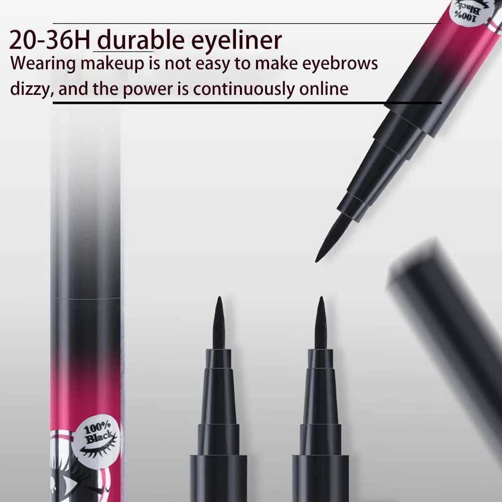 Black Liquid Eyeliner Waterproof Eyeliner Pencil 36H Long-Lasting Liquid Eye Liner Pen Quick-Dry No Blooming Cosmetics Tool H260328