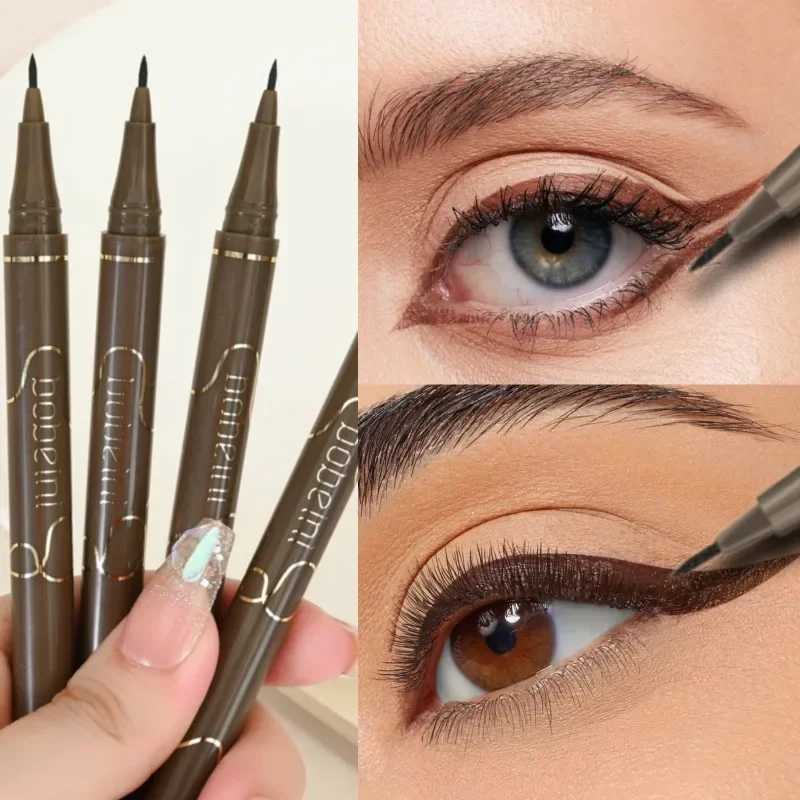 Lasting Liquid Eyeliner Pen Natural Ultra-fine Lying Silkworm Pencil Smooth Waterproof Quick Dry Non-Smudge Makeup H260328