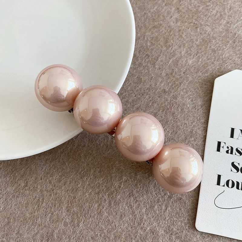 2025 New Round Ball Imitation Pearl Solid Color Spring Hair Pin/Clips for Women Personality Temperament Fashion Bow Accessories H260328