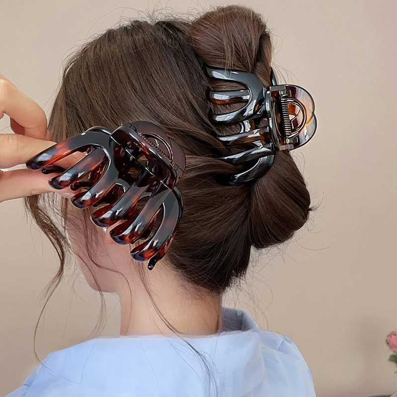 New Design Top Grade Pumpkin Hair Claw Clip For Women Sweet Hair Ornament Back Long Hair Hold Headband Hairpin Hair-Accessories H260328
