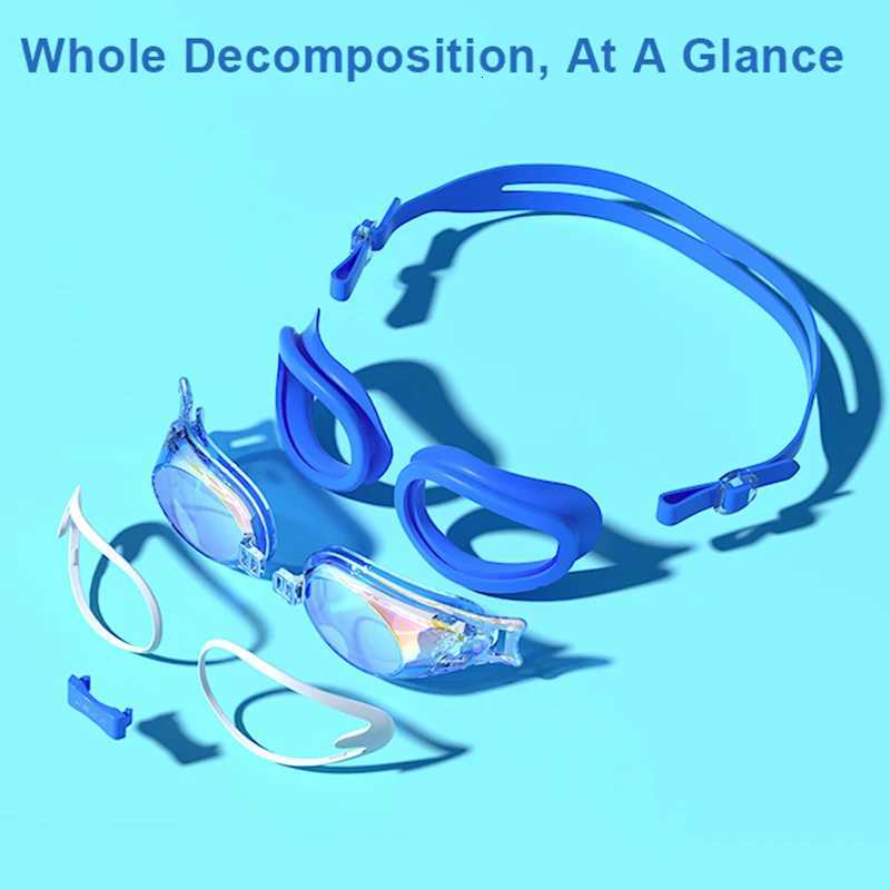 JSJM New Children Swimming Goggles Anti-Fog Anti-UV Swimming Goggles Silicone Adjustable Professional Swimming Goggles Unisex Z260328