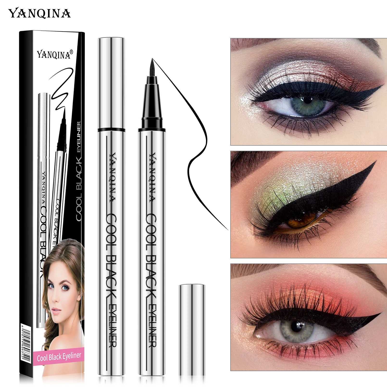 Quick-dry Eyeliner Pencil Makeup Long Lasting Smooth Matte Eye Liner Waterproof Anti Smudge Liquid Eyeliner Pen Eyes Cosmetics H260328