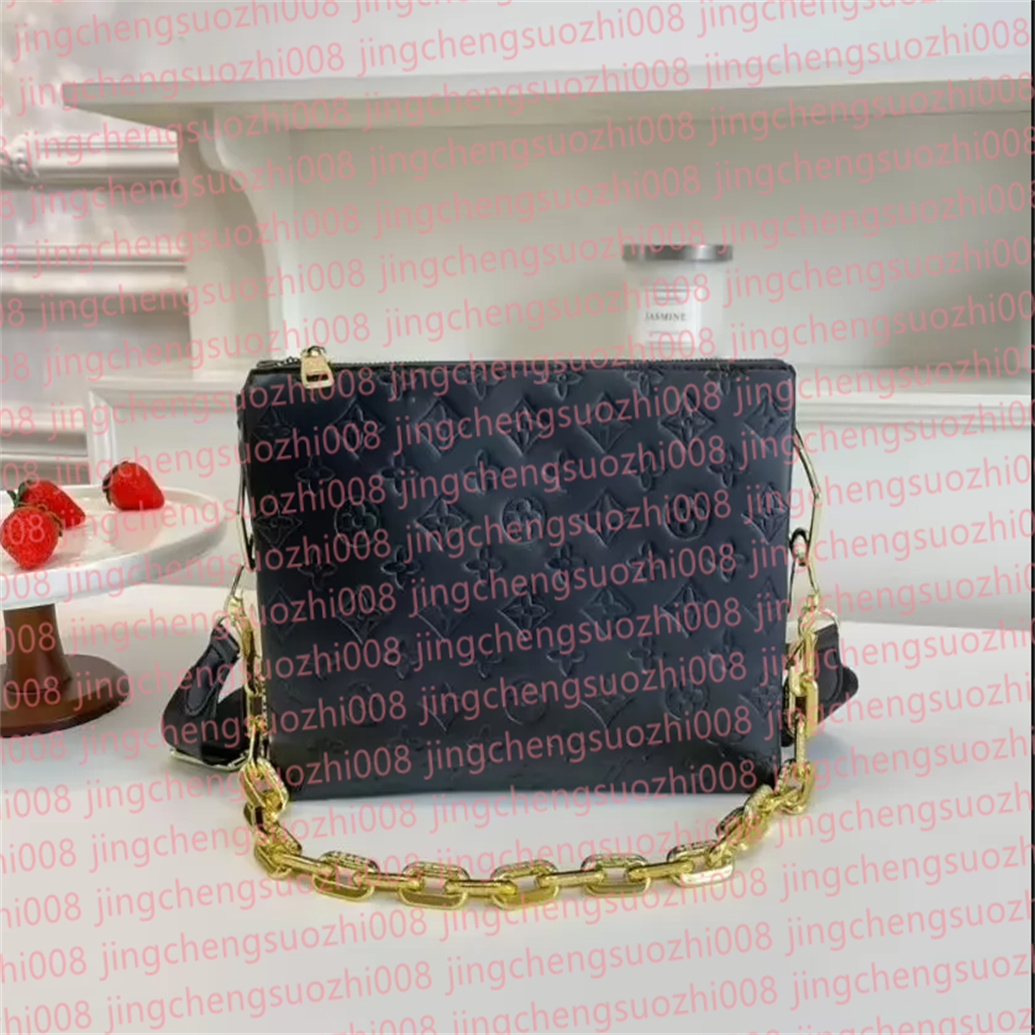 High Quality COUSSIN bags Women's Designer purses shoulder Bags Luxury crossbody tote square handbags Genuine leather two straps Chain Designer bag