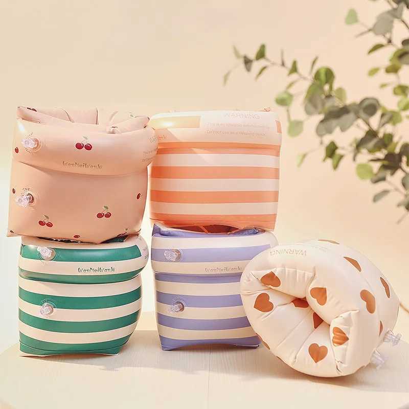 1 Pair Swimming Arm Floaties Cartoon Printing Inflatable Swim Arm Bands Floater Sleeves for Children Adults YYQ01 Z260328