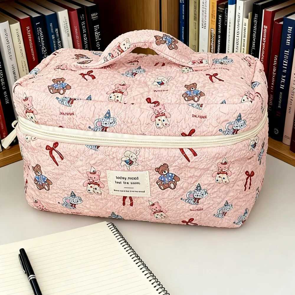 Makeup and Cosmetics Organizer Pink Pouch Womens Necessaire Large Woman Bags Makeup Pouch Large Capacity Travel Organizer Bags D260328