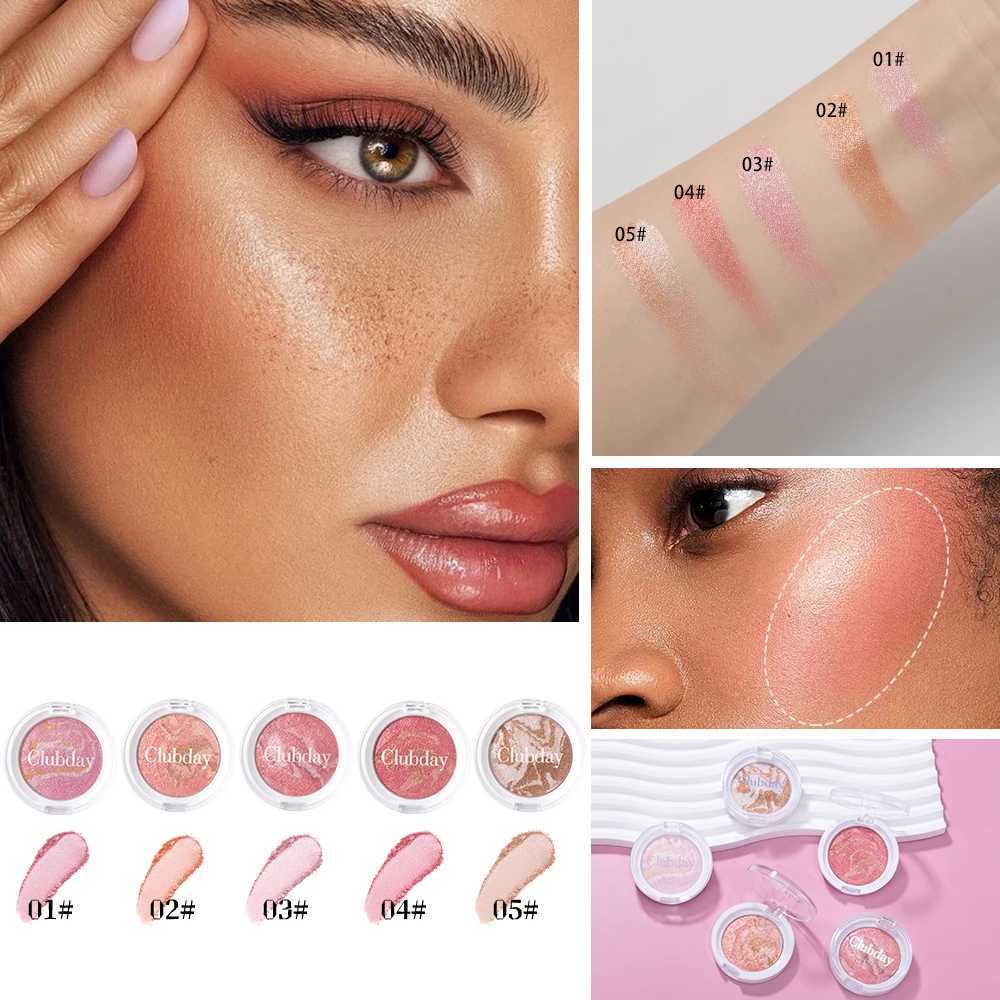 Multi-Color Shiny Blush Palette Facial Makeup Moisturizing Highlighter Subtle Shades Blendable Face Powder Pearl Illuminator Mar H260328