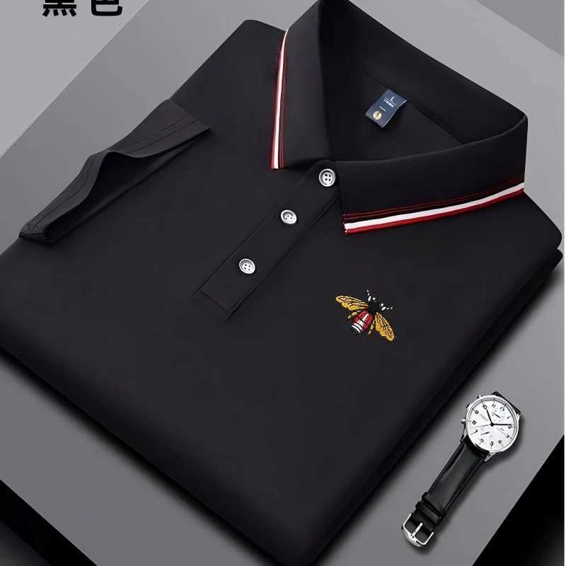 Embroidered New Mens Business Casual Short Sleeved Polo Shirt Fashionable Breathable Comfortable and Versatile Top C260326