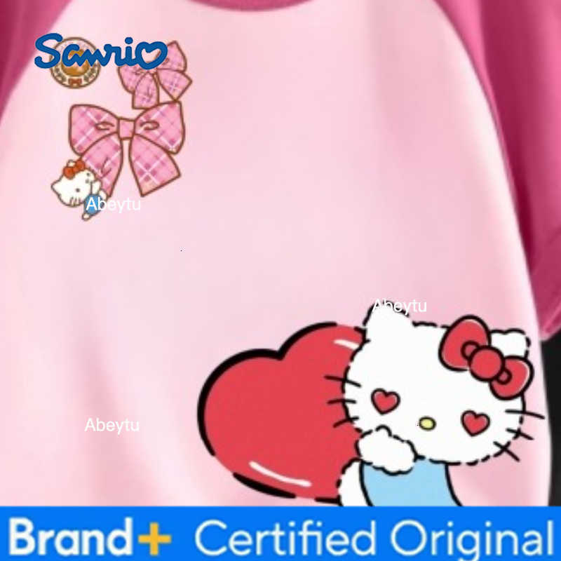 Sanrio Summer Baby Girl Clothes Set Children Girls HELLO-KITTY Short Sleeve T-shirts and Shorts 2PCS Kid Cute Outfits Tracksuits H2603281