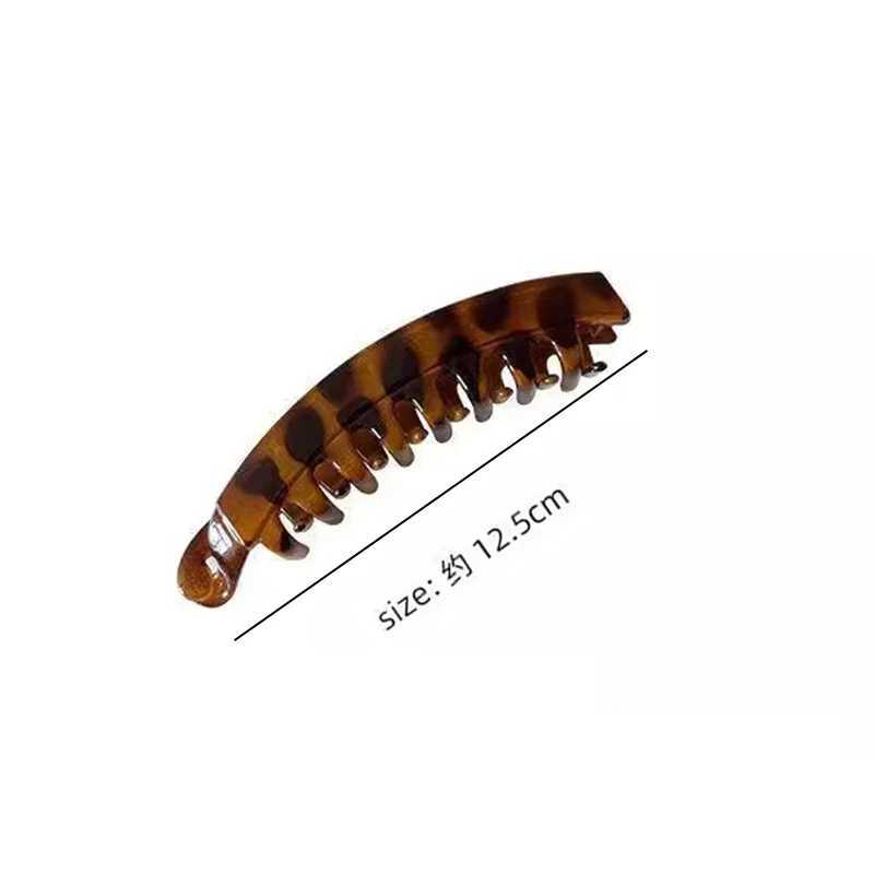 Tortoiseshell Banana Hair Clip Fish Shaped Hairpin For Women Hair Accessories Hairgrips Twist Clamp Ponytail Barrettes Headwear H260328