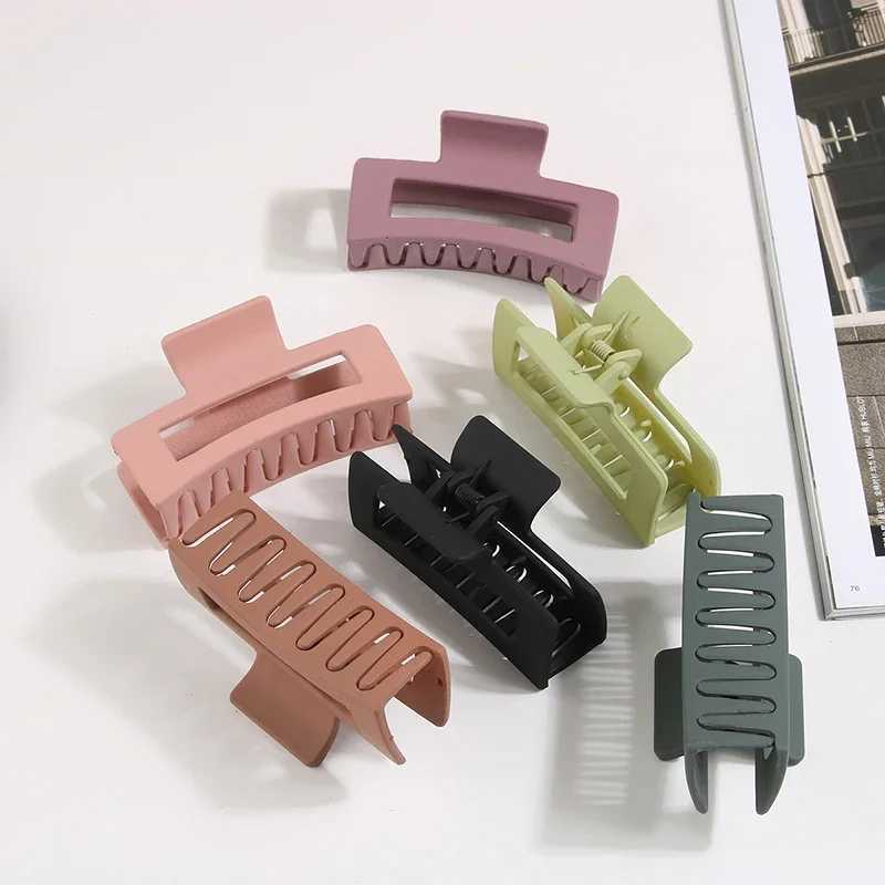 85cm 105cm Large Square Matte Hair Claw Clip Non Slip Solid Color Shark Hair Clip for Women Girls Hair Accessories H260328