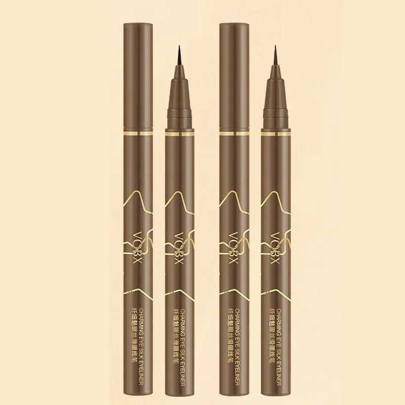 Brown Liquid Eyeliner Lasting Waterproof Sweatproof Eyeliner Lying Silkworm Pen Natural Eyes Makeup Women Beauty Cosmetics Cheap H260328