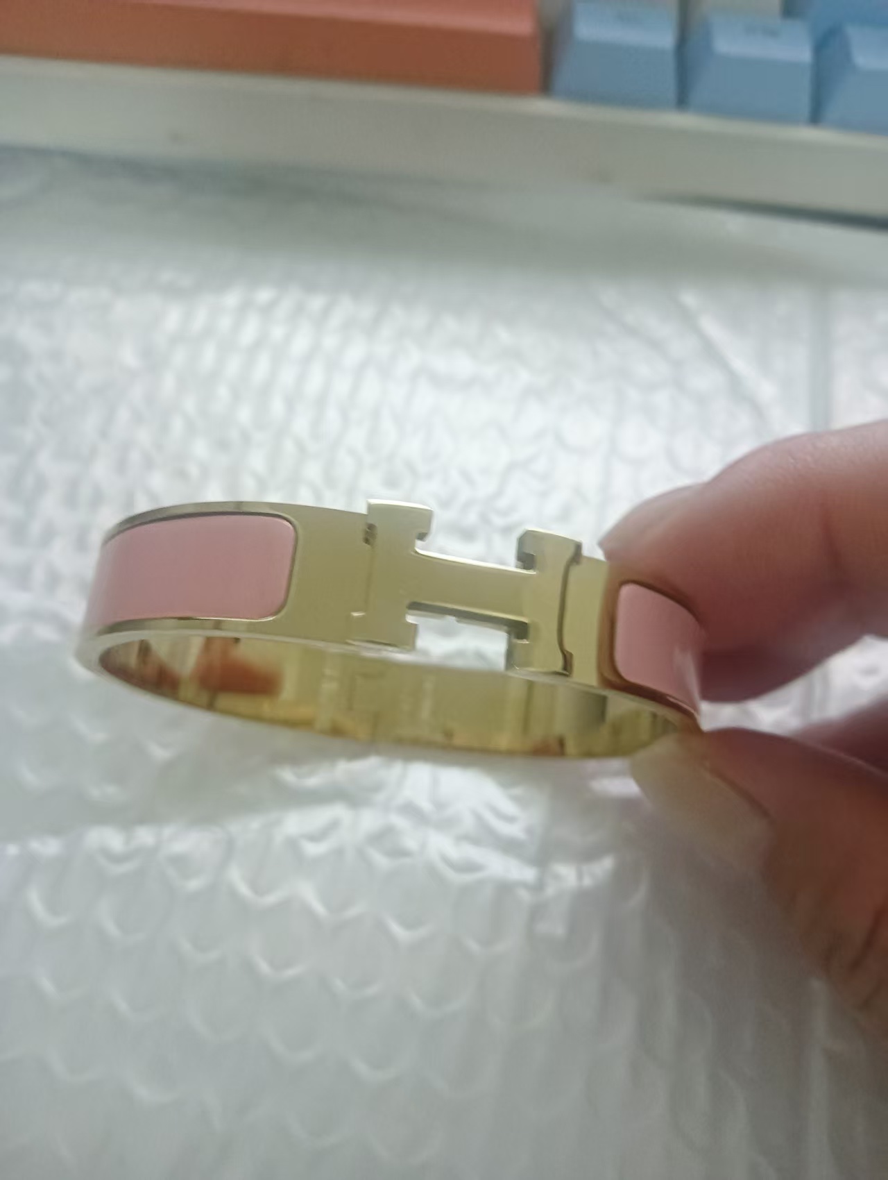 Luxury Clic h Jewelry Bracelet Designer Bracelets Bangle Silver Gold High Quality Large Letters 14 Colors Select Classic Couple Enamel Bracelet Valentine's Day Gift