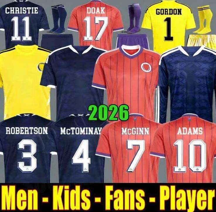 2026 World Cup scotland Fans football shirt Soccer Jerseys ROBERTSON McTominay McGREGOR SHANKLAND MCGREGOR Christmas Gifts Home long sleeves maillot