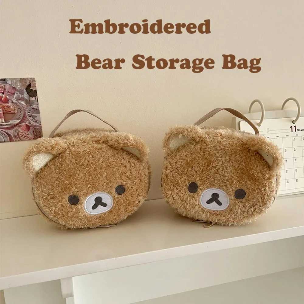 Plushes Makeup Case Anime Relaxed Bear Cosmetic Bag Women Jewelry Storage Pouch Girl Organizer Handbags Gift Hot Sales D260328