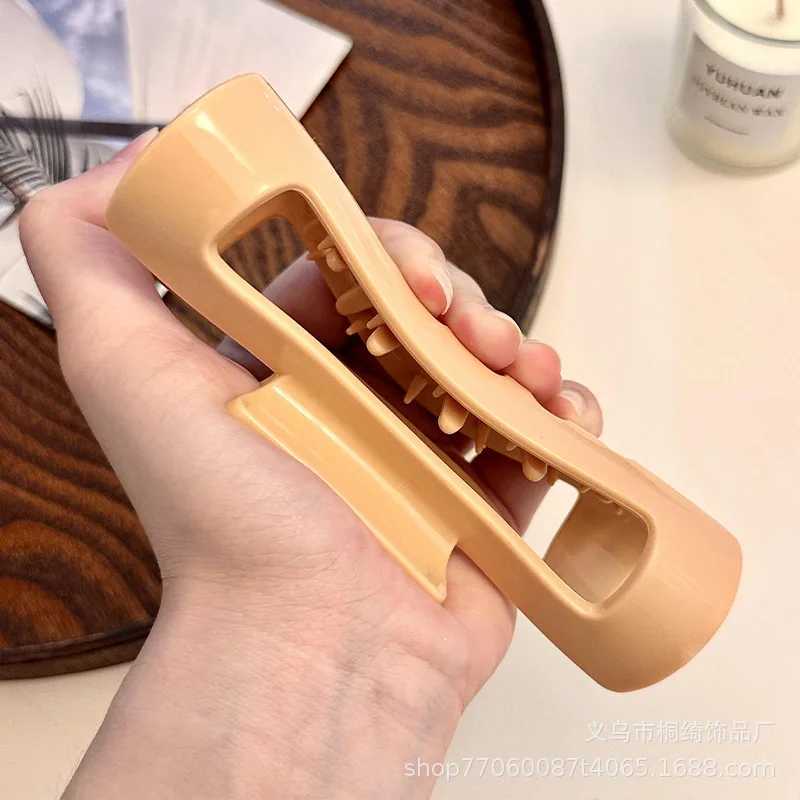 Silicone Flexible Hair Claw Clips Nonslip Large Bendable Claw Clip Soft Hair Grip Hairclips for Thin and Thick H260328