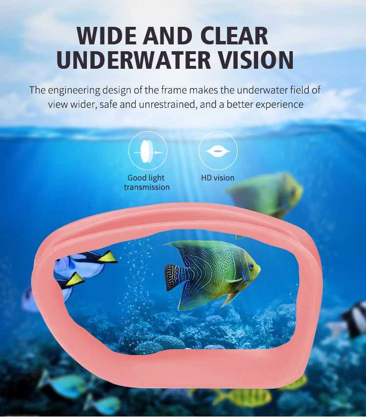 Kids Swimming Goggles for Boys Girls 3-15 Years - Big Frame HD View Anti-Fog No-Leak Comfortable Silicone Swim Goggles Z260328
