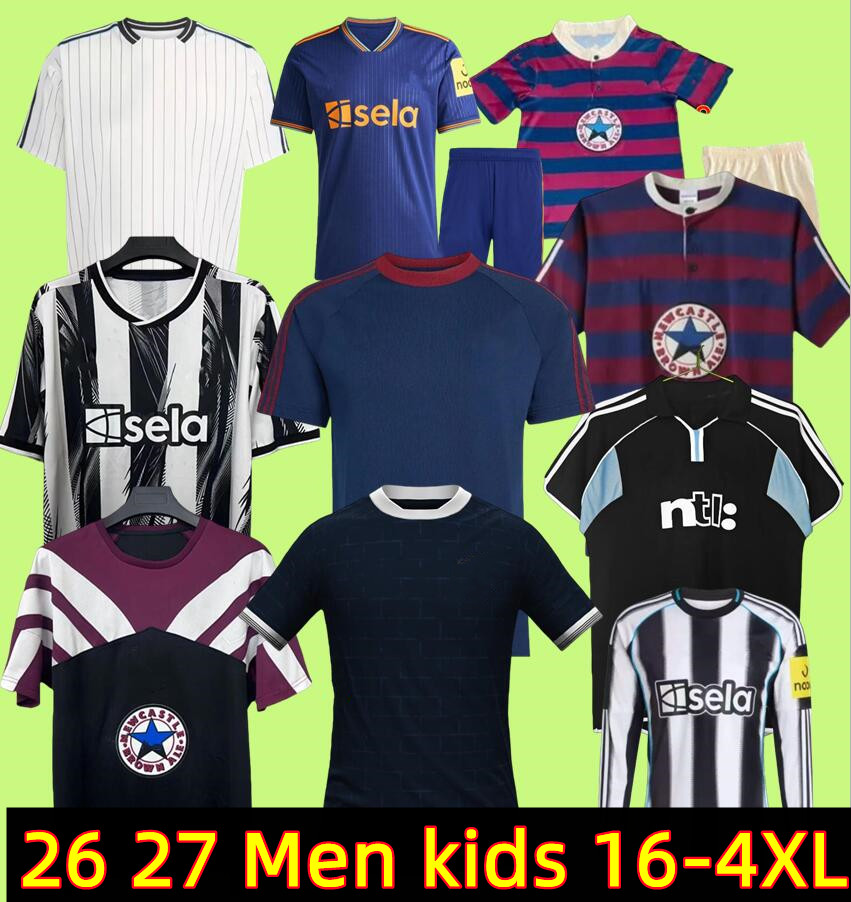 3XL 4XL 26 27 Newcastled United Soccer Jerseys Bruno Gordon Botman Joelinton Tonali Willock Krafth jersey fans player shirt men kit kids equipmentis 95 96 retro