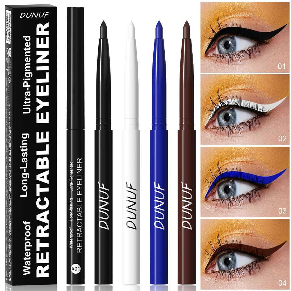 Waterproof Matte Blue Eyeliner Gel Pencil Ultra-fine Smooth Quick Dry Non-Smudge Easy Wear Black Brown White Eyeliner Pen Makeup H260328