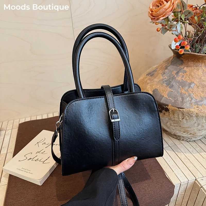 MOODS Classic Small Round Top-handle Bags For Women PU Leather Solid Color Large Capacity Shopping Shoulder Cross Body Bag 2026 C260327