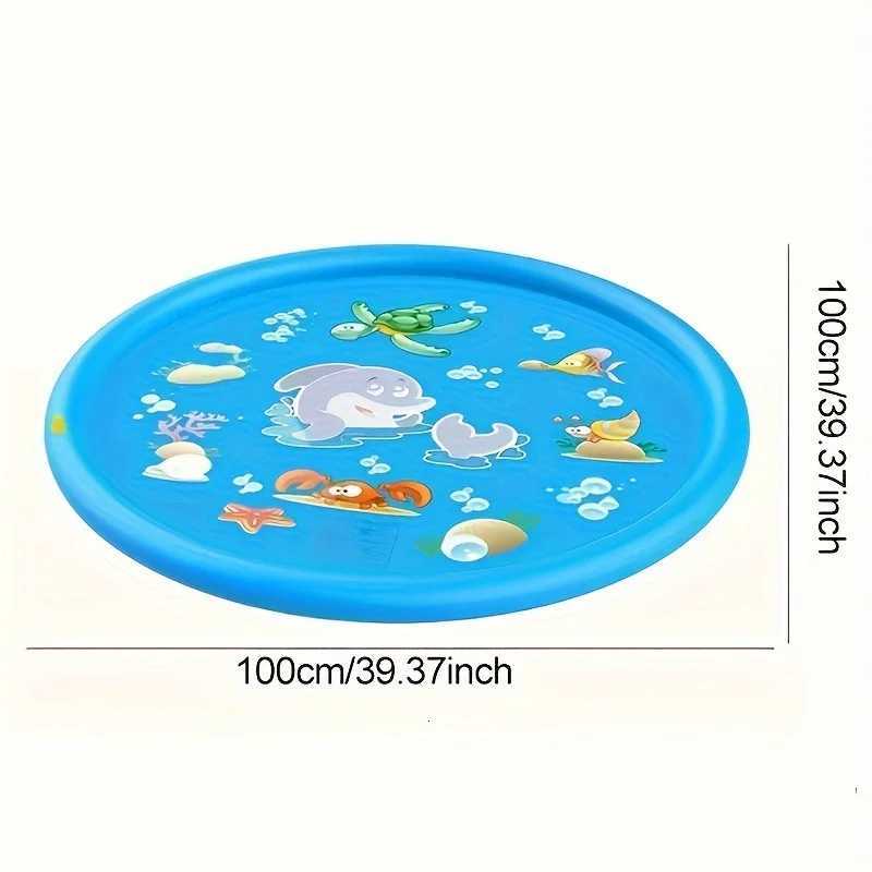 Children Play Spray Mat 100cm Beach Inflatable Water Sprinkler Pad Outdoor Game Toy Lawn Swimming Pool Mat Kids Toys Z260328