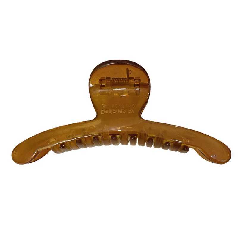 Avocado tawny Hairpin Simple line Penetrating large hair grab Shark clip Temperament female hairpin hair accessories Hair Claws H260328