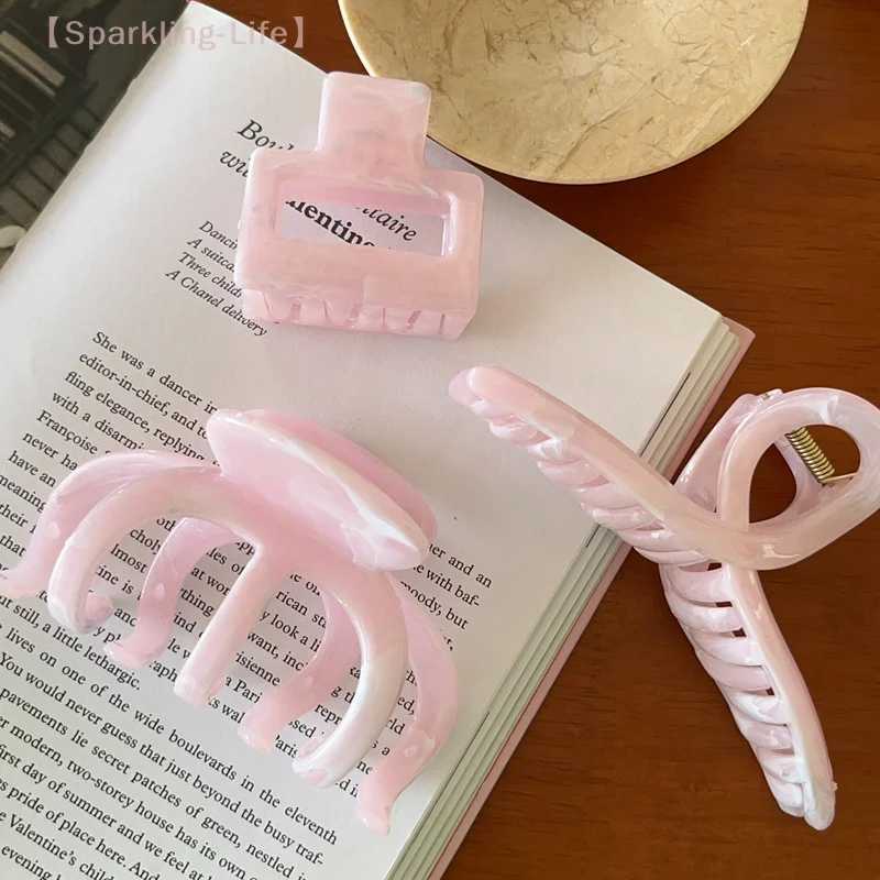 NNWomen Girls Claw Clips Pink Hair Claw Nonslip Crab Hairpins Barrette Fashion Hair Accessories Gifts H260328
