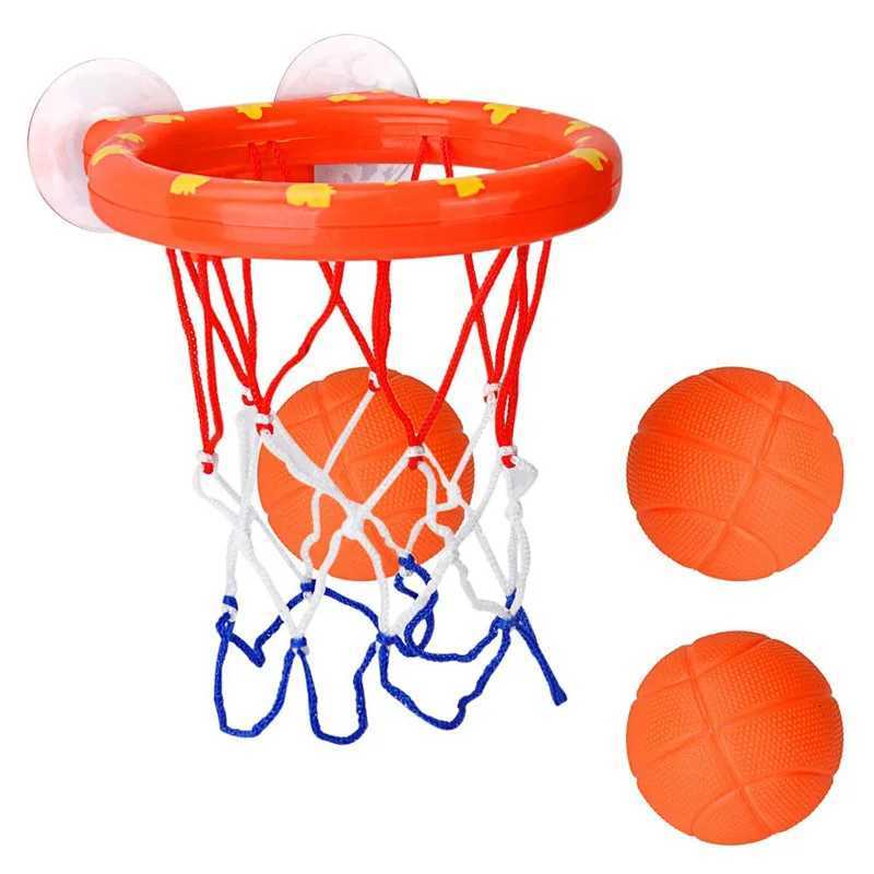 Baby Bath Toy Mini Shooting Basket Frame Toys Bathtub Shooting Basketball Play Water Game Toy Set with 3 Balls for Kids Children Z260328