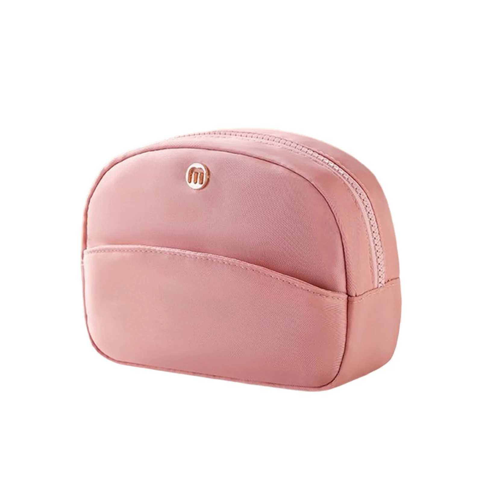Makeup Bag Zipper Closure Stylish Shell Shaped Solid Toiletry Bag for Travel Daily Life D260328
