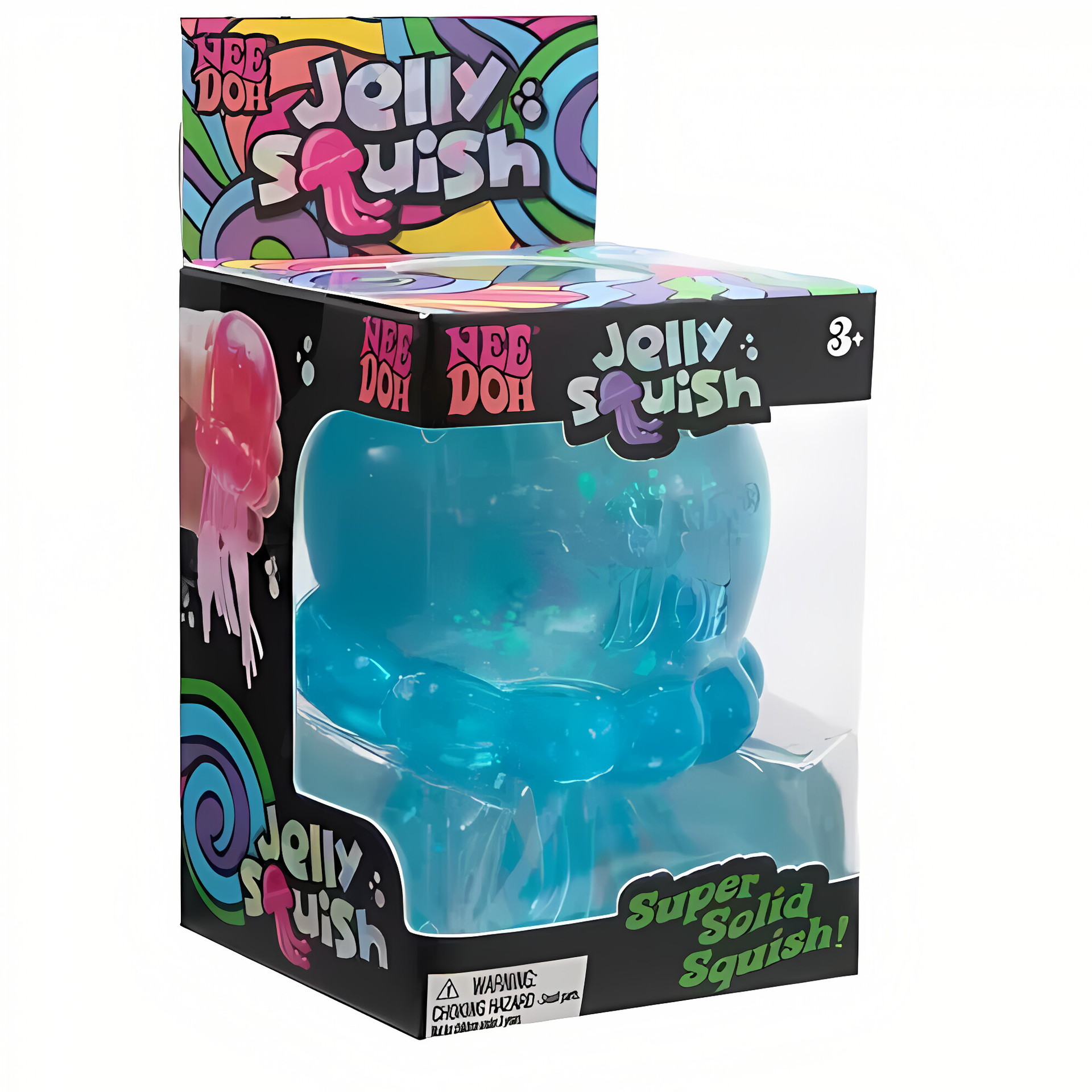 NEW NeeDoh Jelly Squish Jellyfish Fidget Sensory Toy Stress Relief Squishy Cube Anti-Anxiety Squeeze Object For Focus ADHD BY SEA