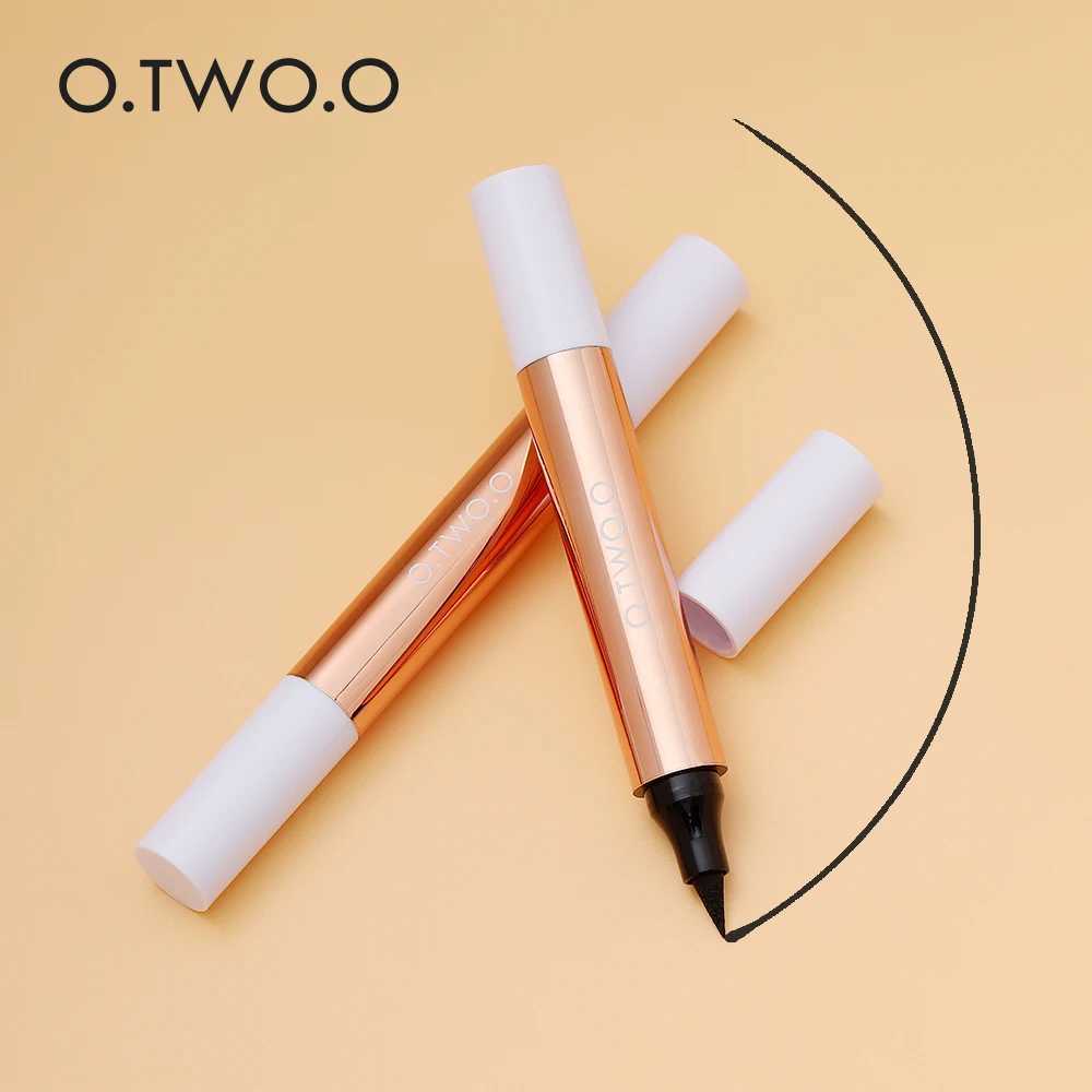 OTWOO Eyeliner Stamp Black Liquid Eyeliner Pen Waterproof Fast Dry Double-ended Eye Liner Pencil Make-up for Women Cosmetics H260328