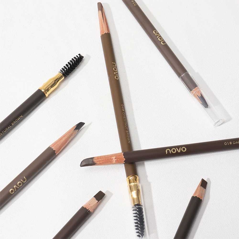 Waterproof Eyebrow Pen with Brush 7 Colors Natural Lasting Non-caking Eyebrow Pencil Outlining Wild Brow Korean Makeup Cosmetics H260328