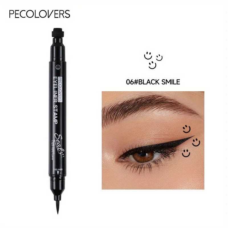 7 Styles Eyeliner Stamp Pen Red Black Liquid Eyeliner Pen Double-ended Lazy Eye Liner Pencil Fast Drying Waterproof Eye Makeup H260328
