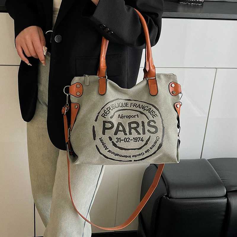 Cloth bag large capacity bag crossbody bag womens zipper handbag tote bag shoulder bag womens commuting bag C260327