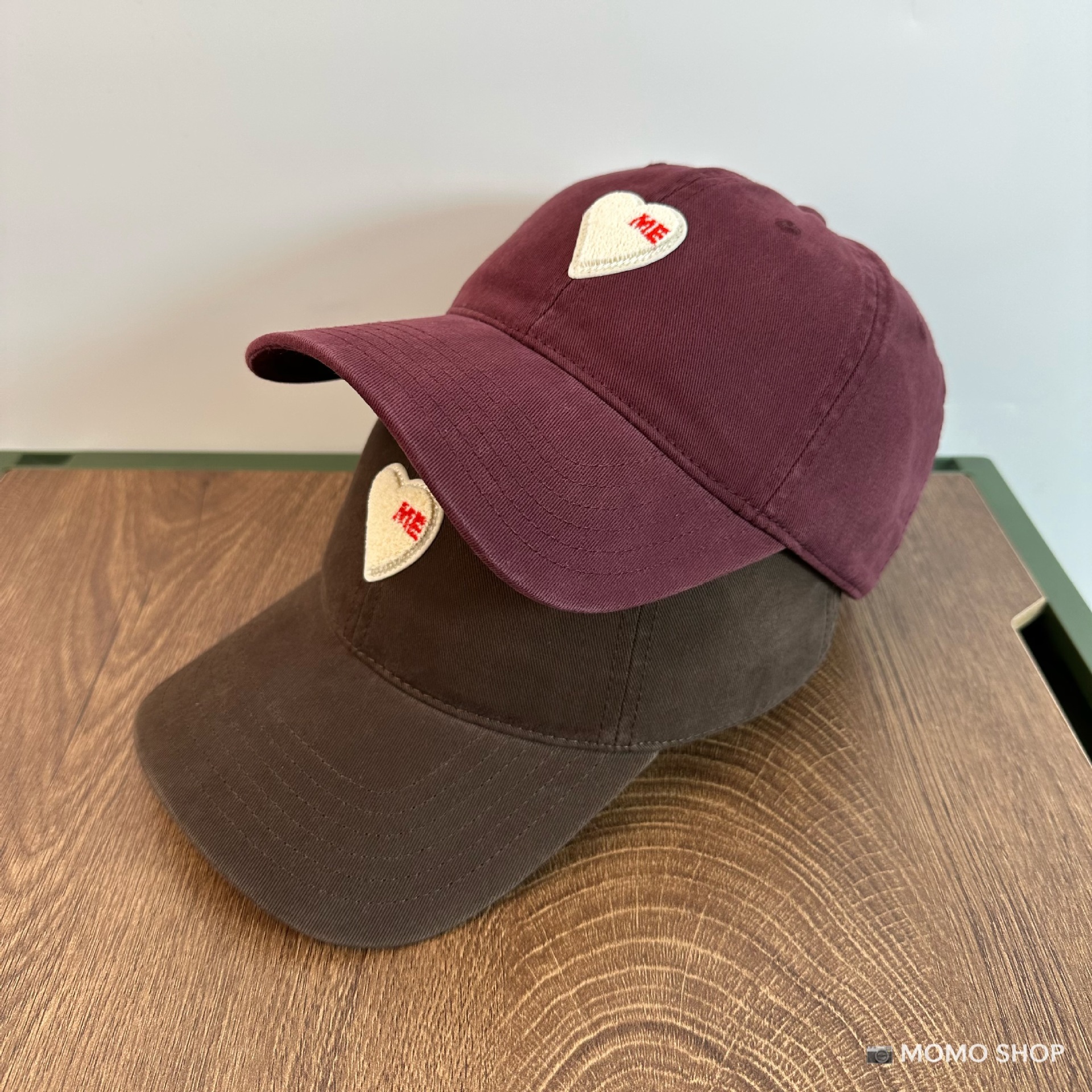 High-quality heart ME towel embroidery Korean-style baseball cap, unisex, fashionable and versatile, soft-top duckbill cap that makes the face look sm