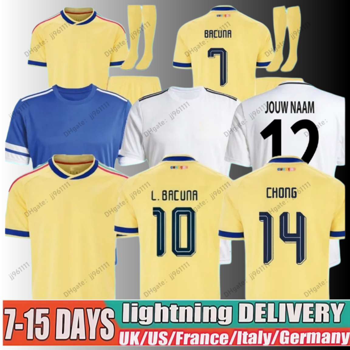 26 27 Curacao Soccer Jerseys 2026 2027 Player Fans Tahith Chong Sontje Hansen Juninho Bacuna Armando Obispo Home Away Men Kids Football Jersey Shirt Kit